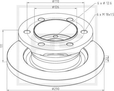 PE Automotive 026.661-10A - Discofreno autozon.pro