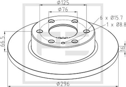 PE Automotive 026.683-00A - Discofreno autozon.pro