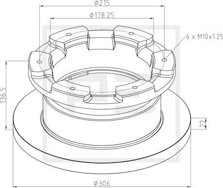 PE Automotive 026.671-10A - Discofreno autozon.pro