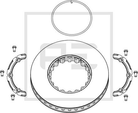 PE Automotive 146.224-00A - Discofreno autozon.pro