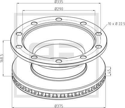 PE Automotive 296.005-00A - Discofreno autozon.pro