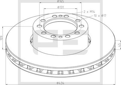 PE Automotive 266.004-00A - Discofreno autozon.pro