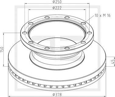 PE Automotive 266.000-00A - Discofreno autozon.pro