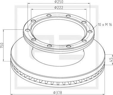 PE Automotive 266.002-00A - Discofreno autozon.pro