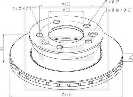 PE Automotive 766.002-00A - Discofreno autozon.pro