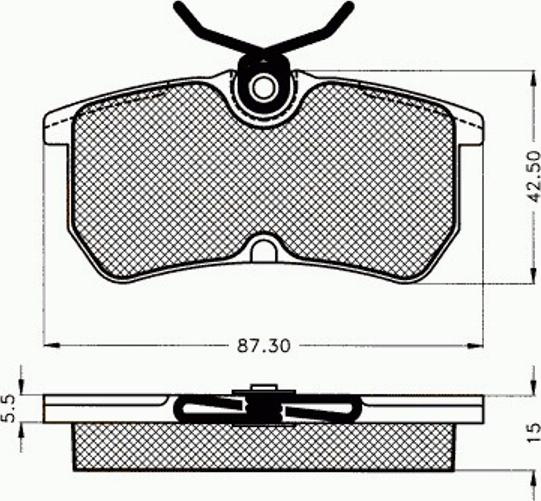 Pex 7.495 - Kit pastiglie freno, Freno a disco autozon.pro