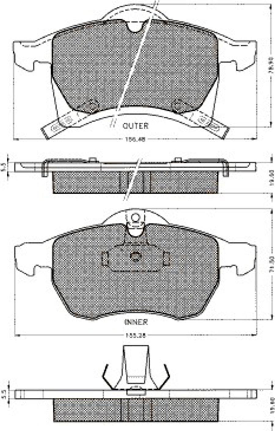 Pex 7490S - Kit pastiglie freno, Freno a disco autozon.pro