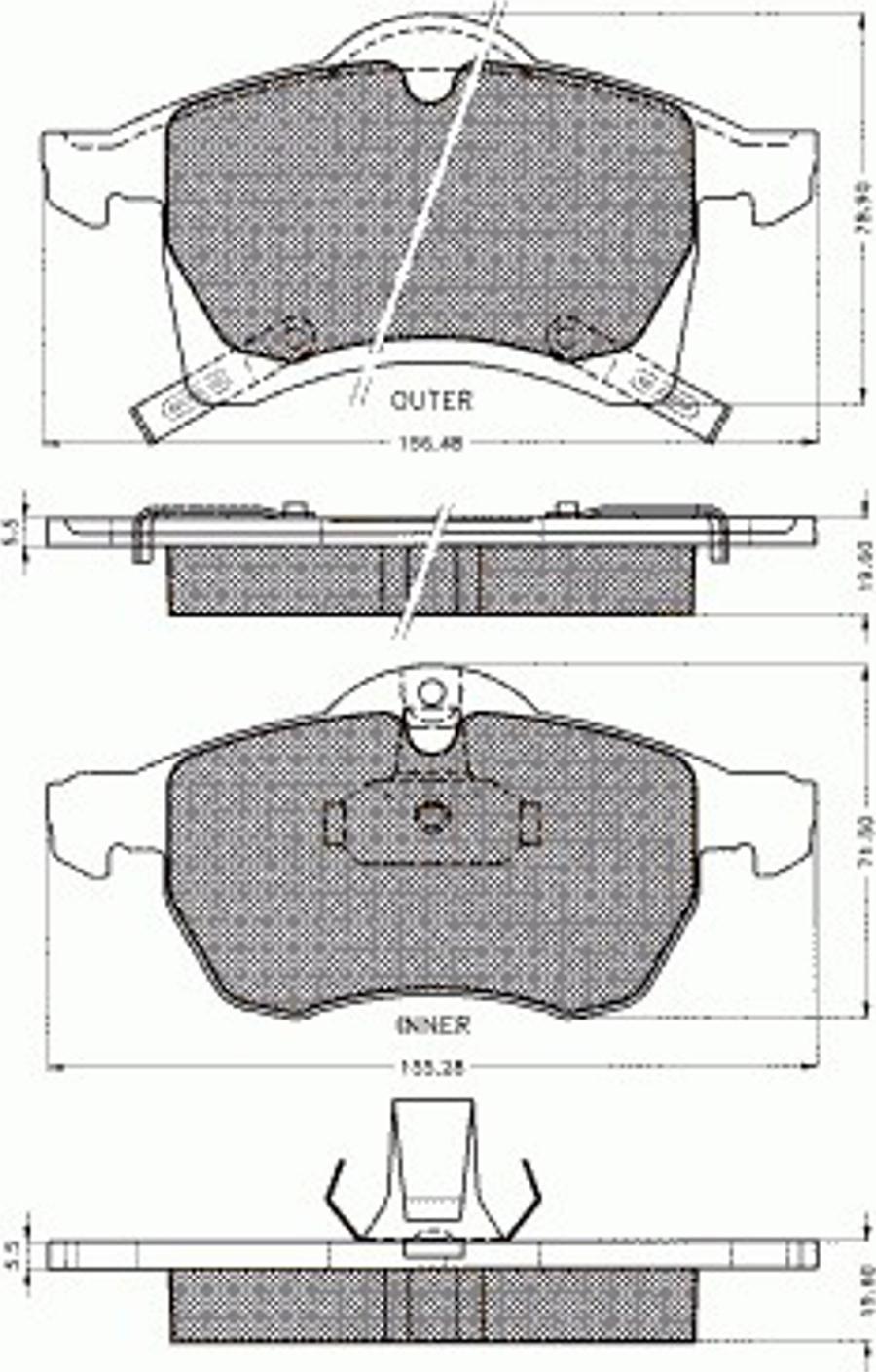 Pex 7.490 - Kit pastiglie freno, Freno a disco autozon.pro