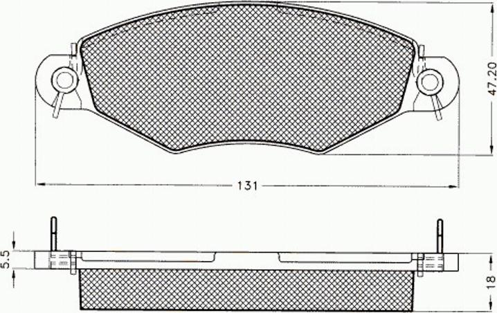 Pex 7.492 - Kit pastiglie freno, Freno a disco autozon.pro