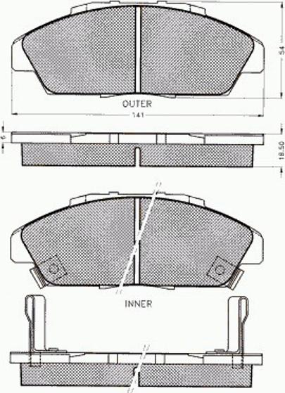 Pex 7440 - Kit pastiglie freno, Freno a disco autozon.pro