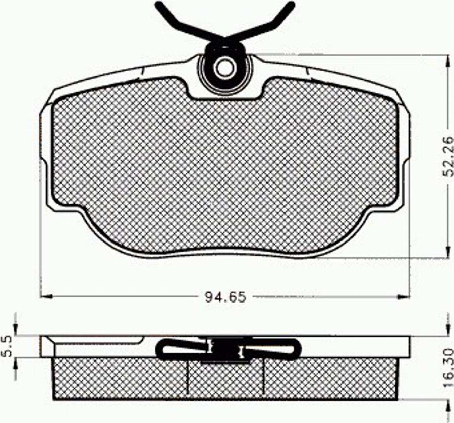 Pex 7.448 - Kit pastiglie freno, Freno a disco autozon.pro