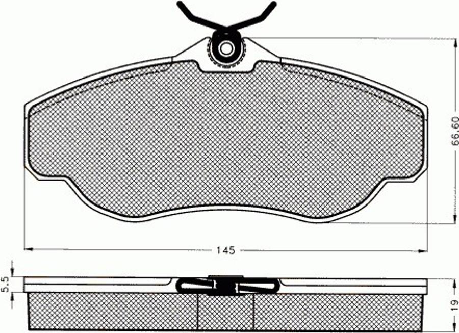 Pex 7447 - Kit pastiglie freno, Freno a disco autozon.pro