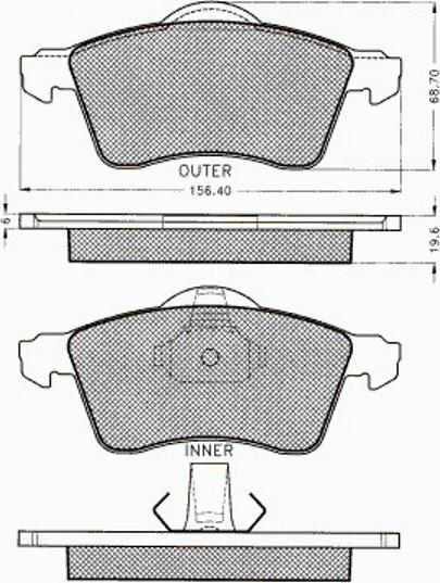 Pex 7.459 - Kit pastiglie freno, Freno a disco autozon.pro