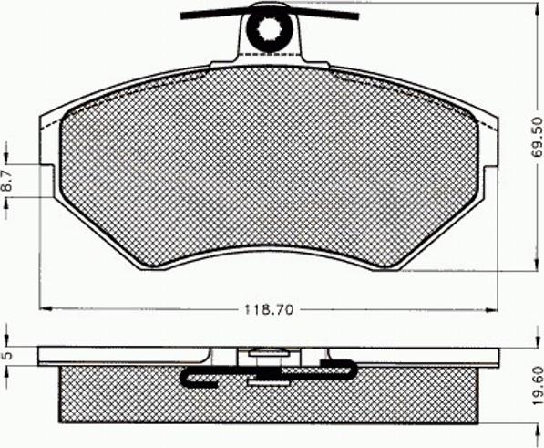 Pex 7455 - Kit pastiglie freno, Freno a disco autozon.pro