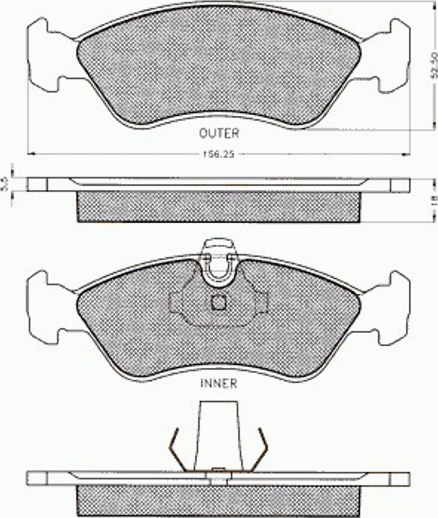 Pex 7.452 - Kit pastiglie freno, Freno a disco autozon.pro