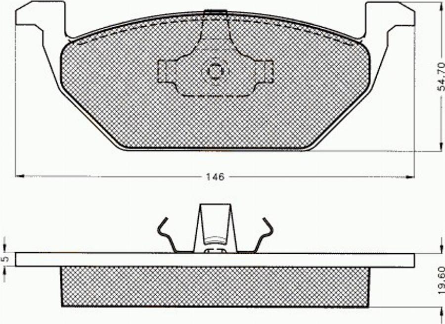 Pex 7.466 - Kit pastiglie freno, Freno a disco autozon.pro