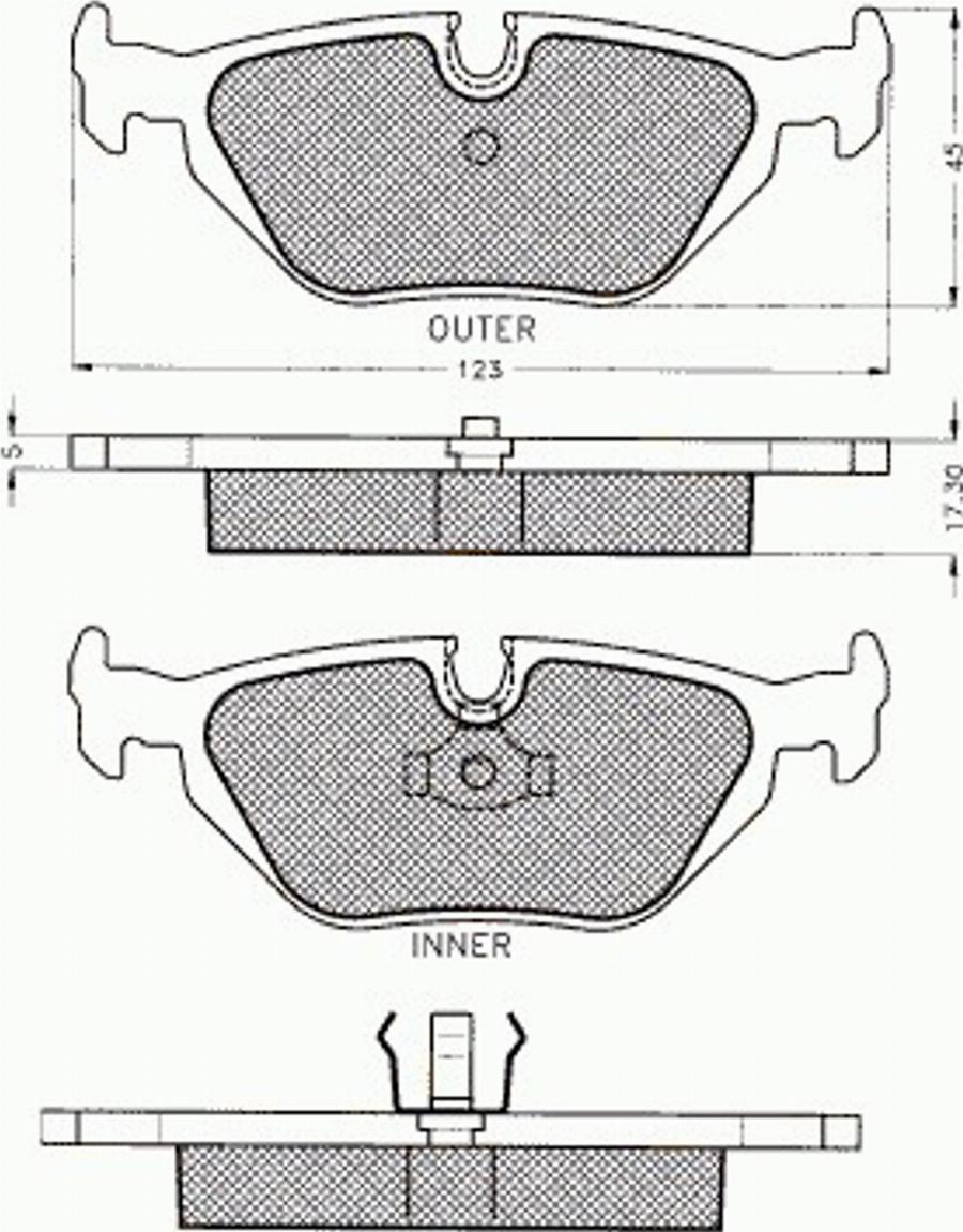 Pex 7.462 - Kit pastiglie freno, Freno a disco autozon.pro