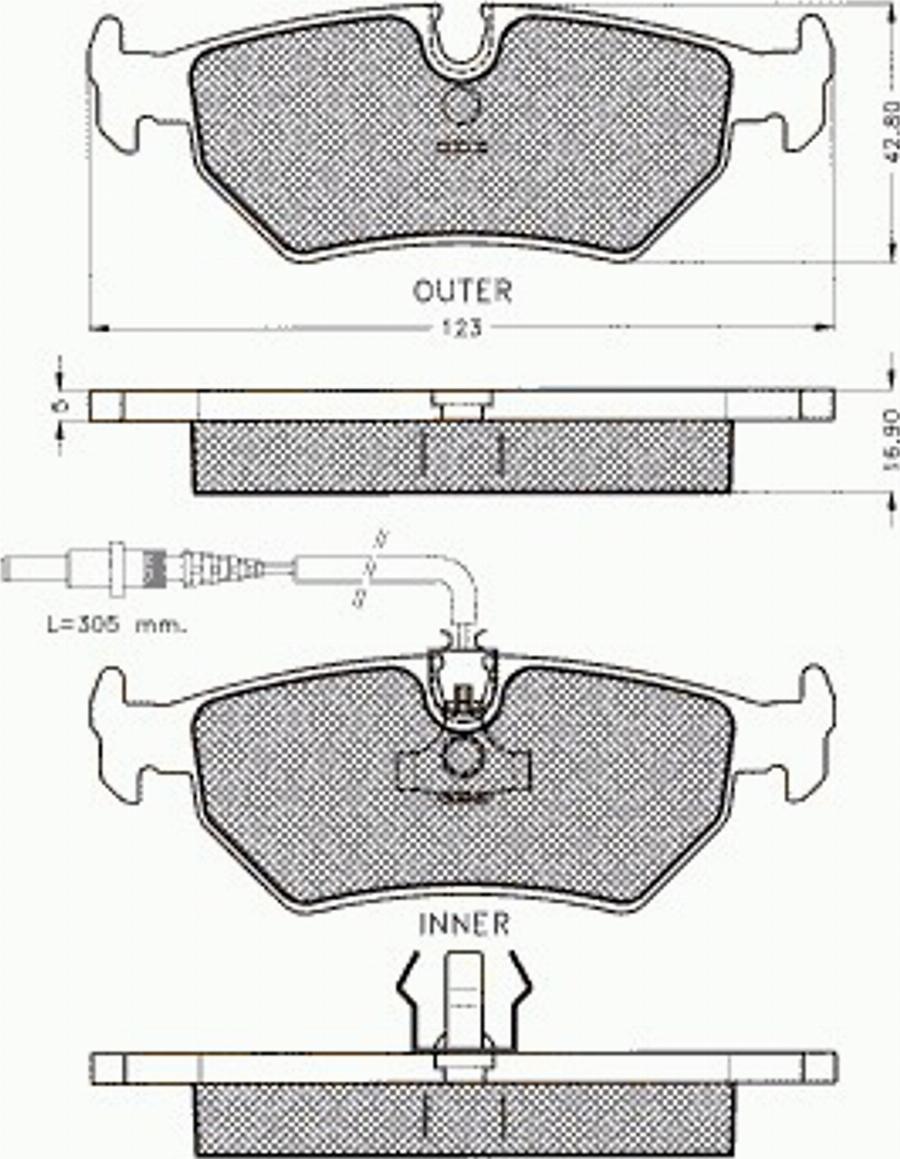 Pex 7409 - Kit pastiglie freno, Freno a disco autozon.pro