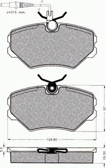 Pex 7403 - Kit pastiglie freno, Freno a disco autozon.pro