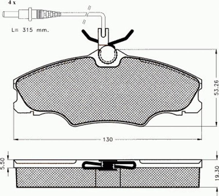 Pex 7419 - Kit pastiglie freno, Freno a disco autozon.pro