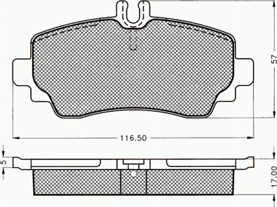 Pex 7.485 - Kit pastiglie freno, Freno a disco autozon.pro