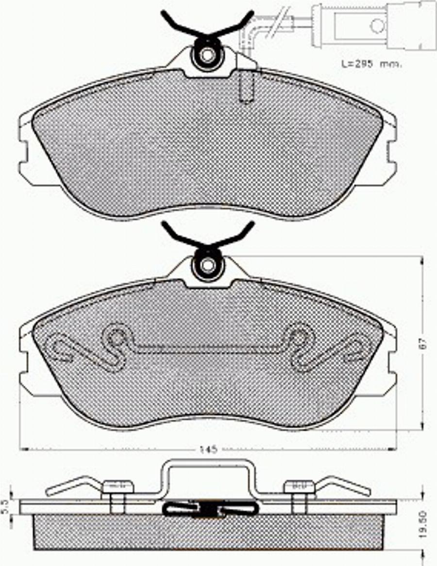 Pex 7488 - Kit pastiglie freno, Freno a disco autozon.pro