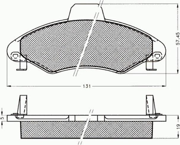 Pex 7.482 - Kit pastiglie freno, Freno a disco autozon.pro