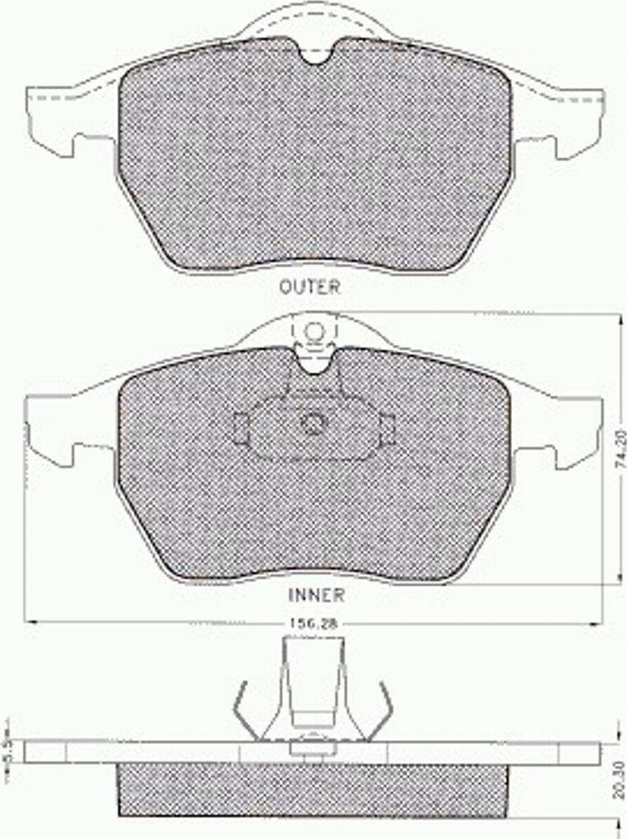 Pex 7.436 - Kit pastiglie freno, Freno a disco autozon.pro