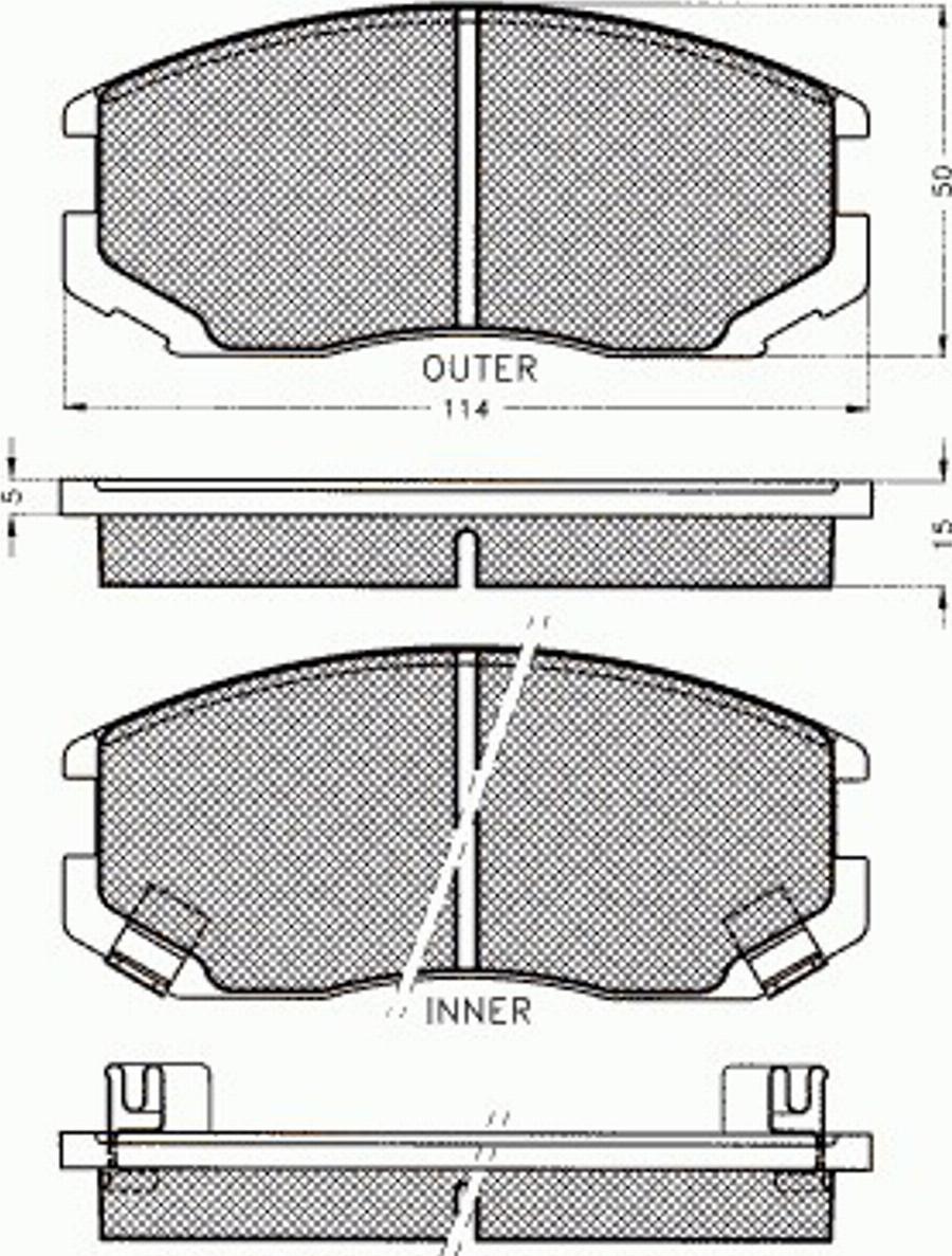 Pex 7437 - Kit pastiglie freno, Freno a disco autozon.pro