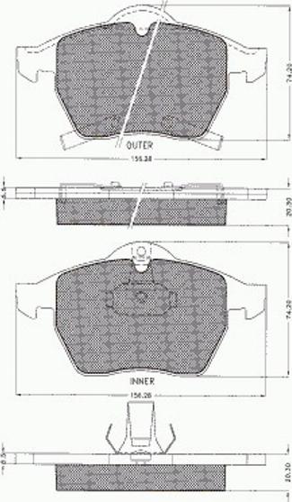 Pex 7.479 - Kit pastiglie freno, Freno a disco autozon.pro