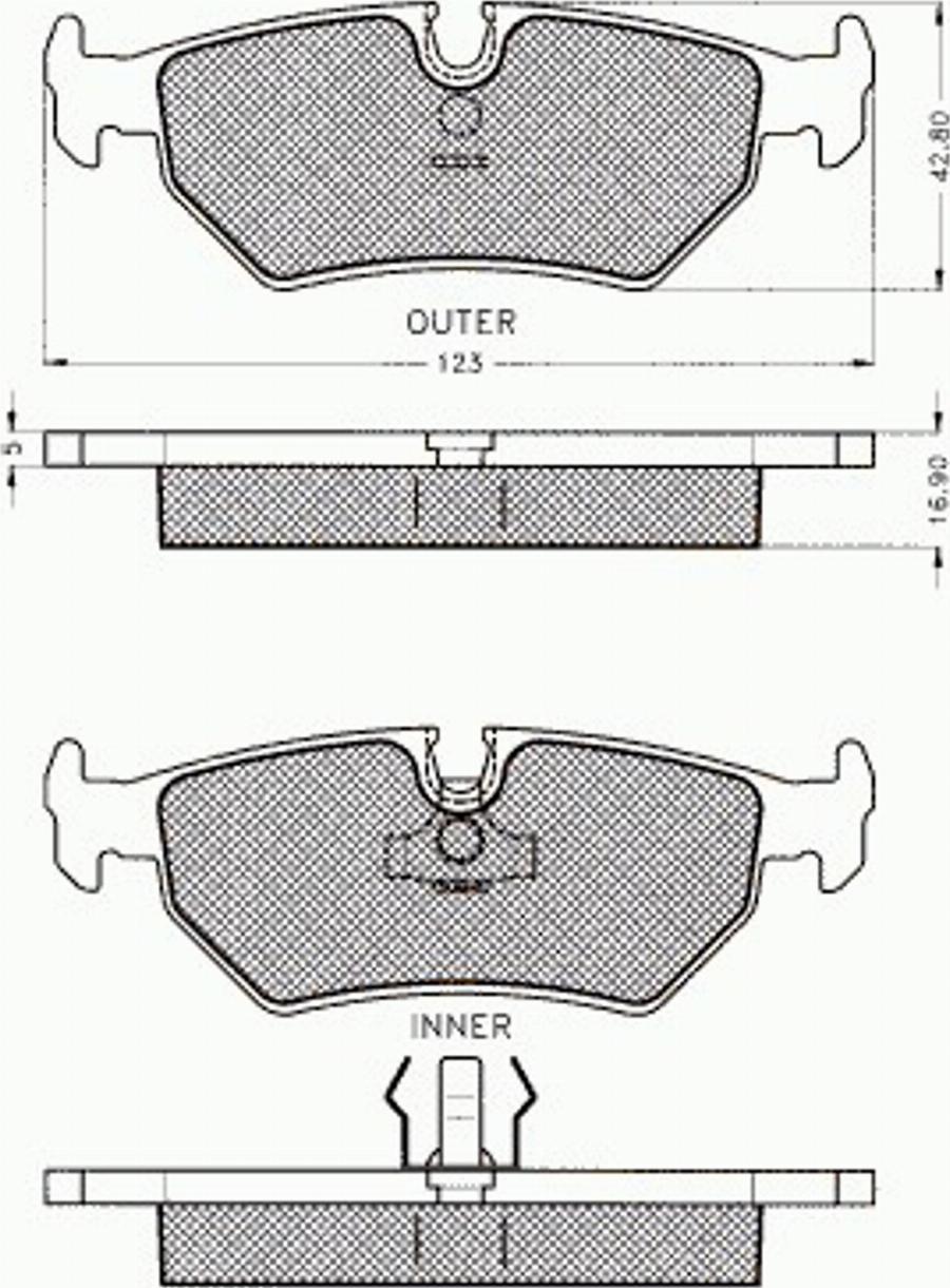 Pex 7.476 - Kit pastiglie freno, Freno a disco autozon.pro