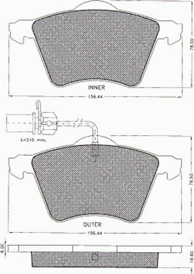 Pex 7.543 - Kit pastiglie freno, Freno a disco autozon.pro