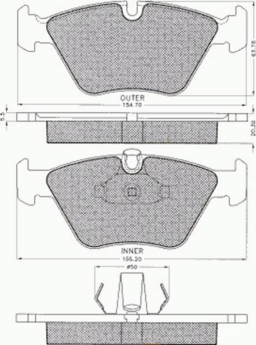 Pex 7.514 - Kit pastiglie freno, Freno a disco autozon.pro