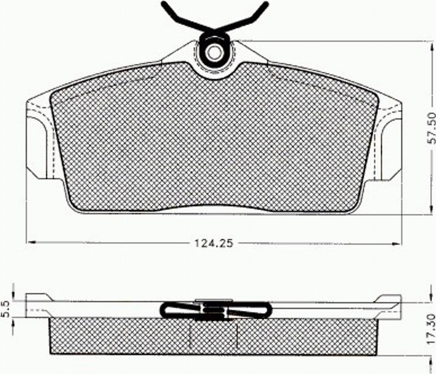 Pex 7511 - Kit pastiglie freno, Freno a disco autozon.pro