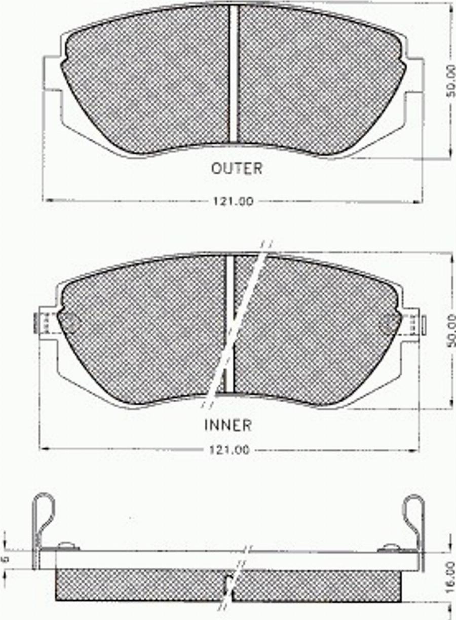 Pex 7518 - Kit pastiglie freno, Freno a disco autozon.pro