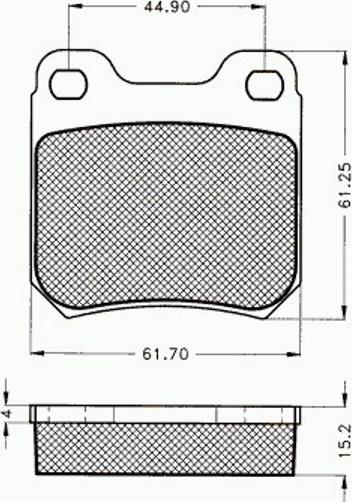 Pex 7.517 - Kit pastiglie freno, Freno a disco autozon.pro