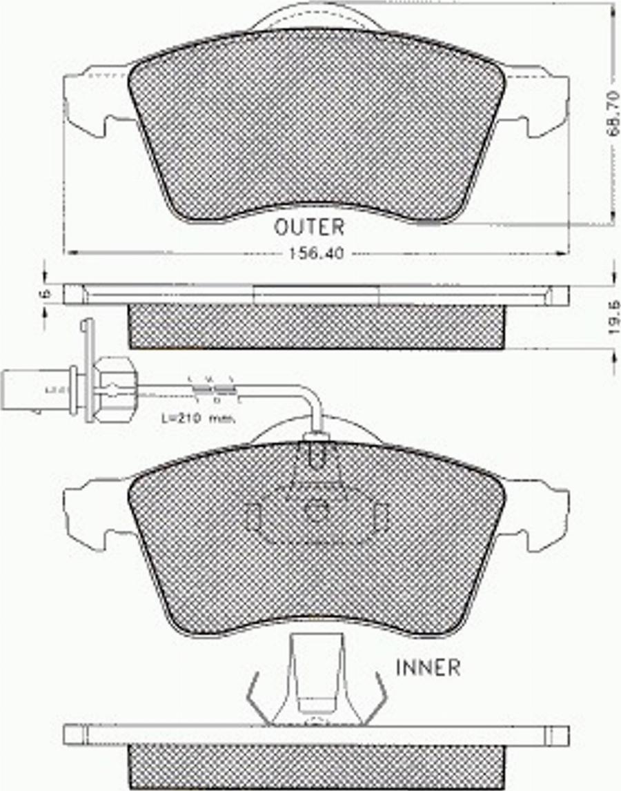 Pex 7.531 - Kit pastiglie freno, Freno a disco autozon.pro