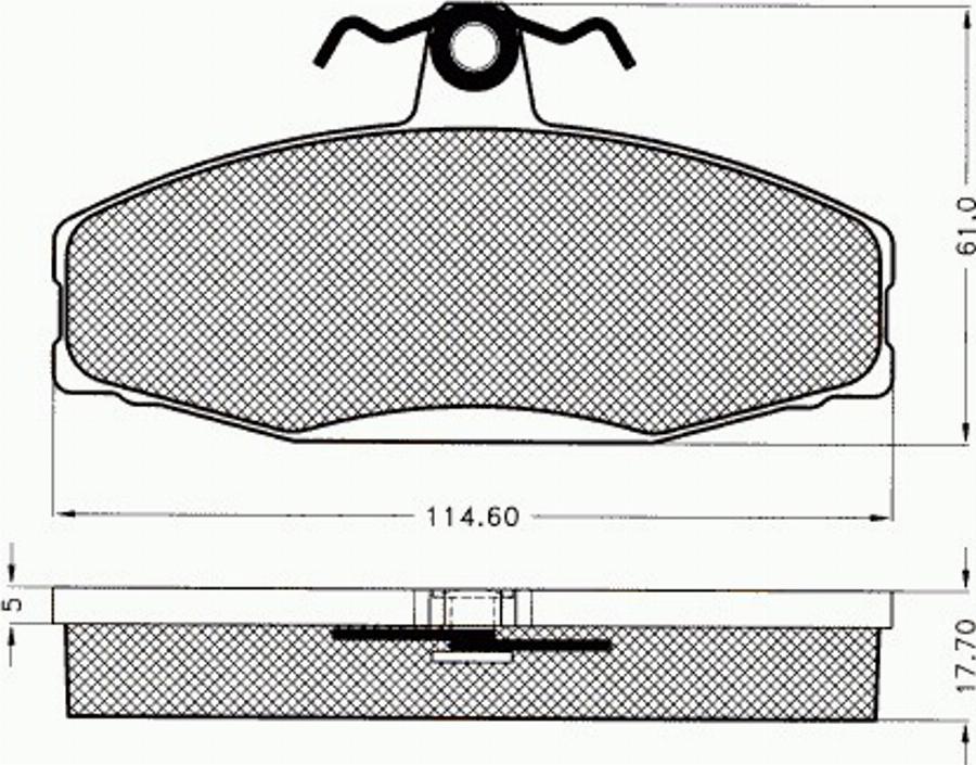 Pex 7529 - Kit pastiglie freno, Freno a disco autozon.pro