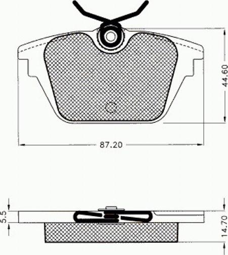 Pex 7520 - Kit pastiglie freno, Freno a disco autozon.pro