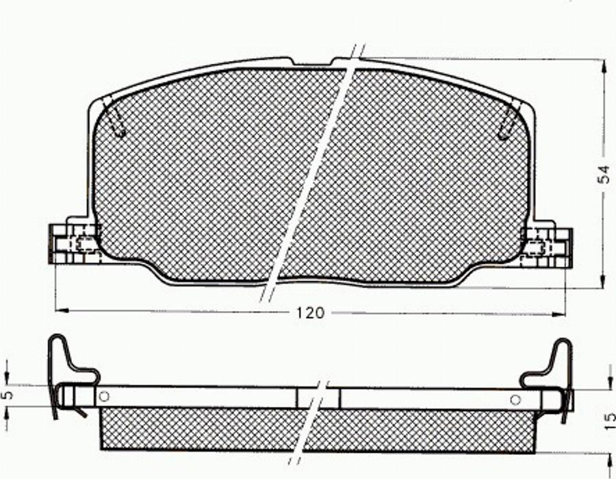 Pex 7094 - Kit pastiglie freno, Freno a disco autozon.pro