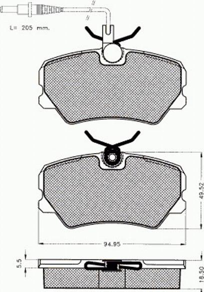 Pex 7091 - Kit pastiglie freno, Freno a disco autozon.pro