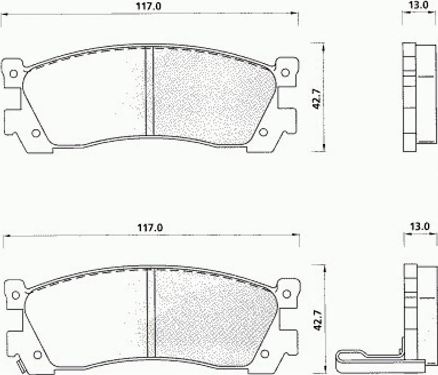 Pex 7098 - Kit pastiglie freno, Freno a disco autozon.pro