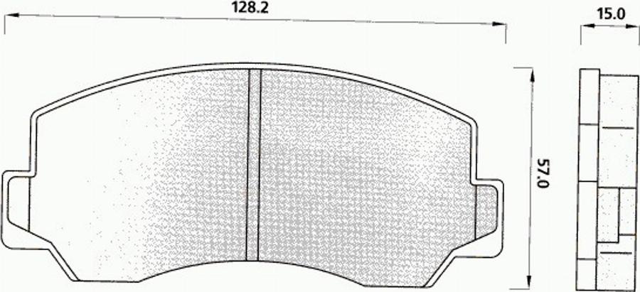 Pex 7041 - Kit pastiglie freno, Freno a disco autozon.pro