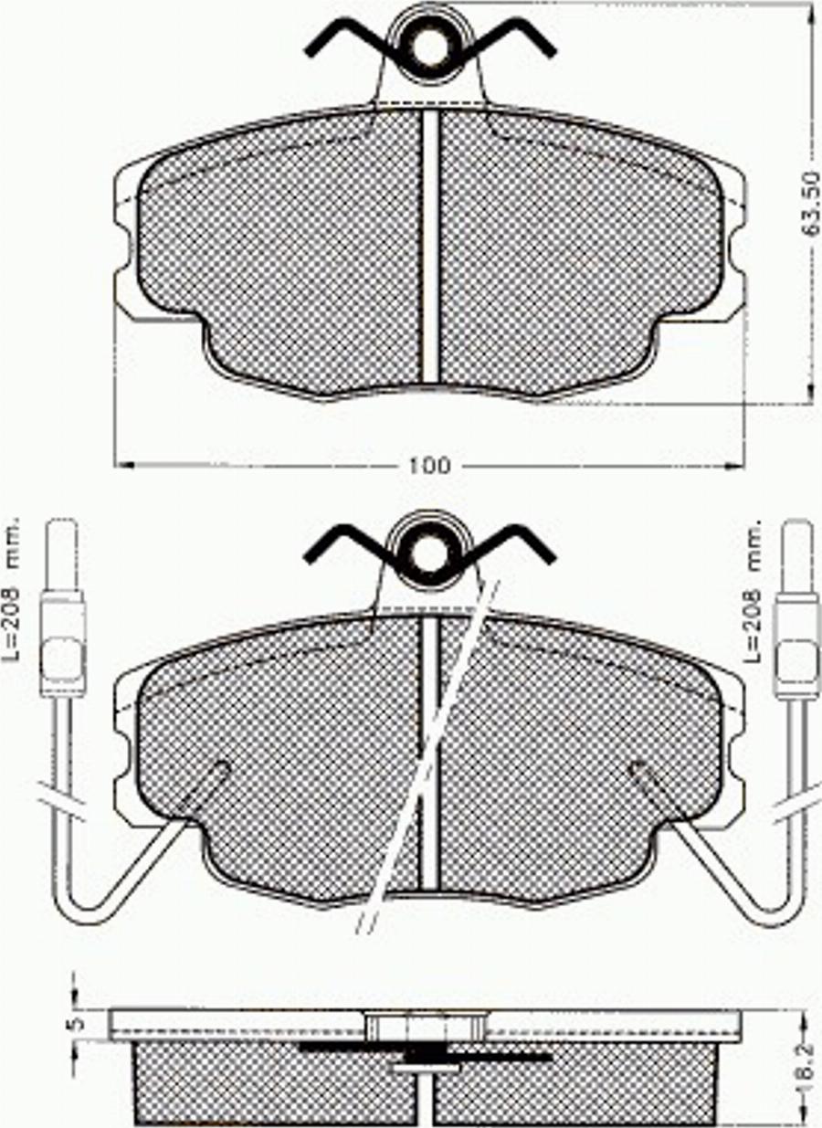 Pex 7056 - Kit pastiglie freno, Freno a disco autozon.pro