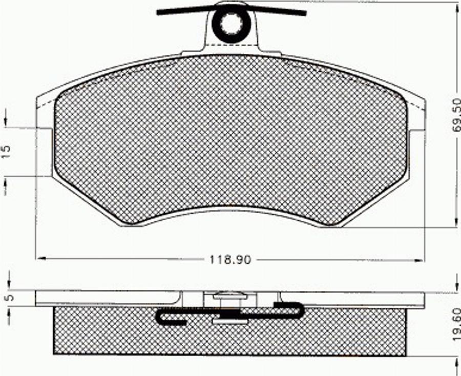 Pex 7.050 - Kit pastiglie freno, Freno a disco autozon.pro