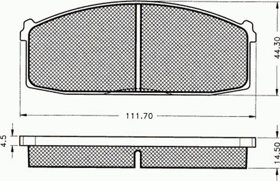 Pex 7052 - Kit pastiglie freno, Freno a disco autozon.pro