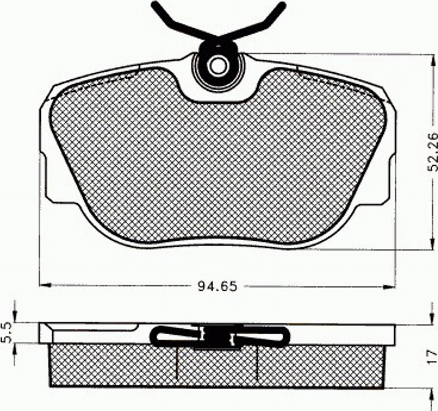 Pex 7.057 - Kit pastiglie freno, Freno a disco autozon.pro