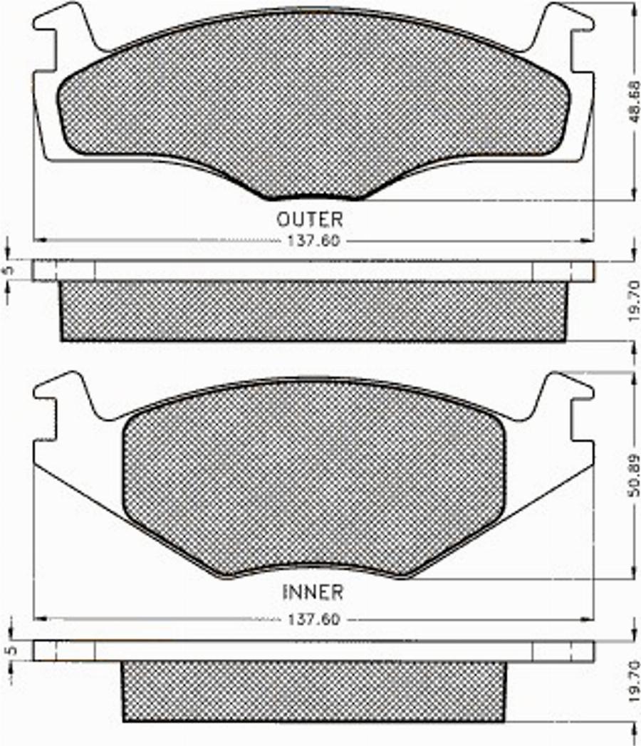 Pex 7.066S - Kit pastiglie freno, Freno a disco autozon.pro