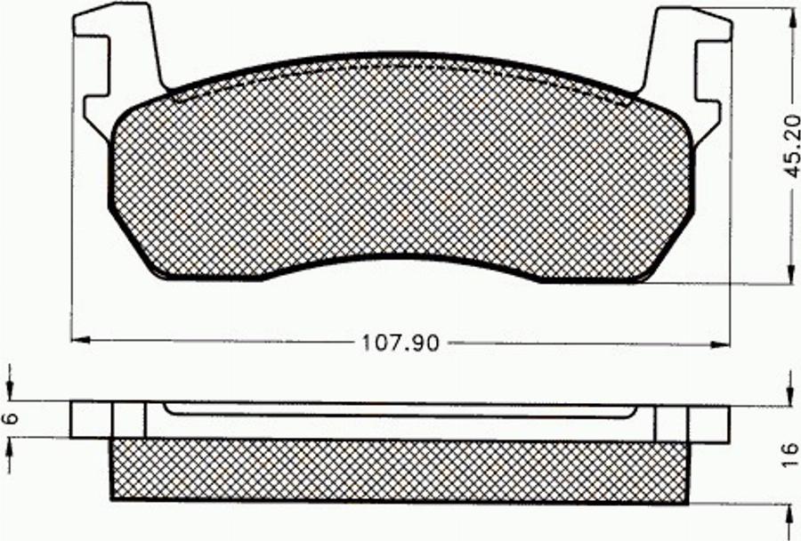 Pex 7060 - Kit pastiglie freno, Freno a disco autozon.pro