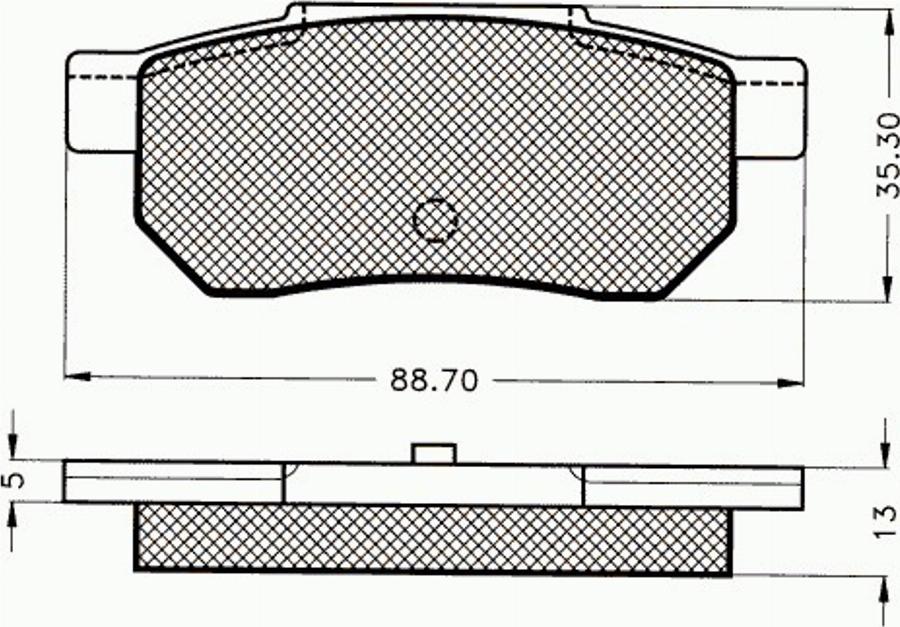 Pex 7.011 - Kit pastiglie freno, Freno a disco autozon.pro